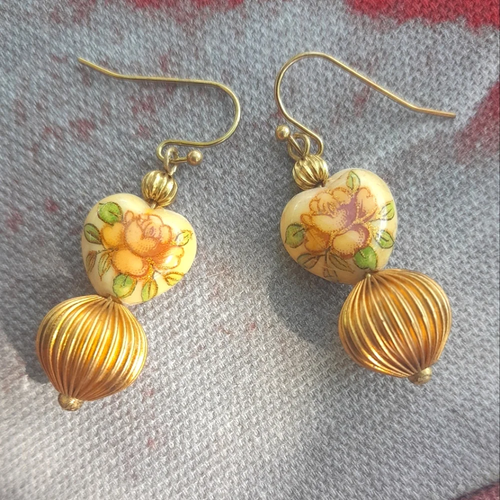 Nippon-Ware #7 - Handmade Earrings - Picture 1 of 3